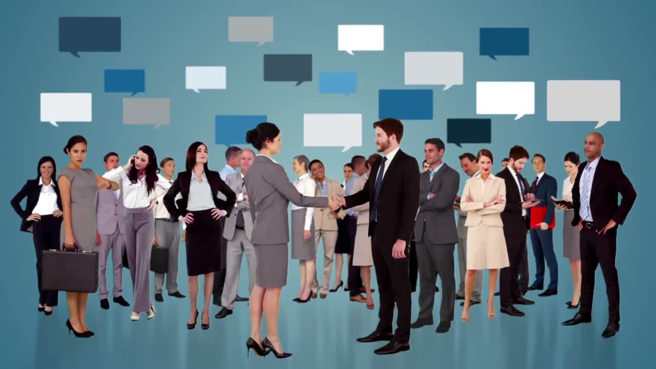 회의하는 사업 사람들의 그룹