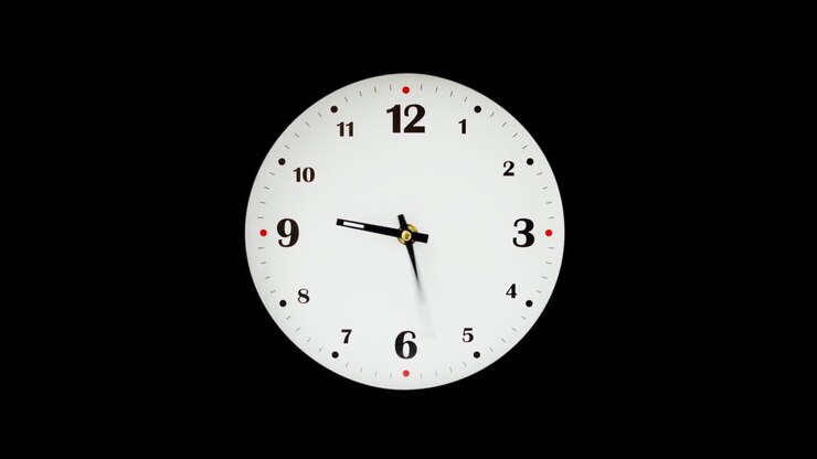 Shooting of hours. Time lapse. Alpha channel included. Shooting of the dial of hours
