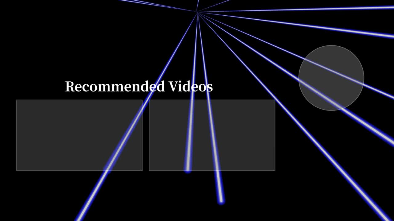 Laser stage set beam end card ending screen motion graphics