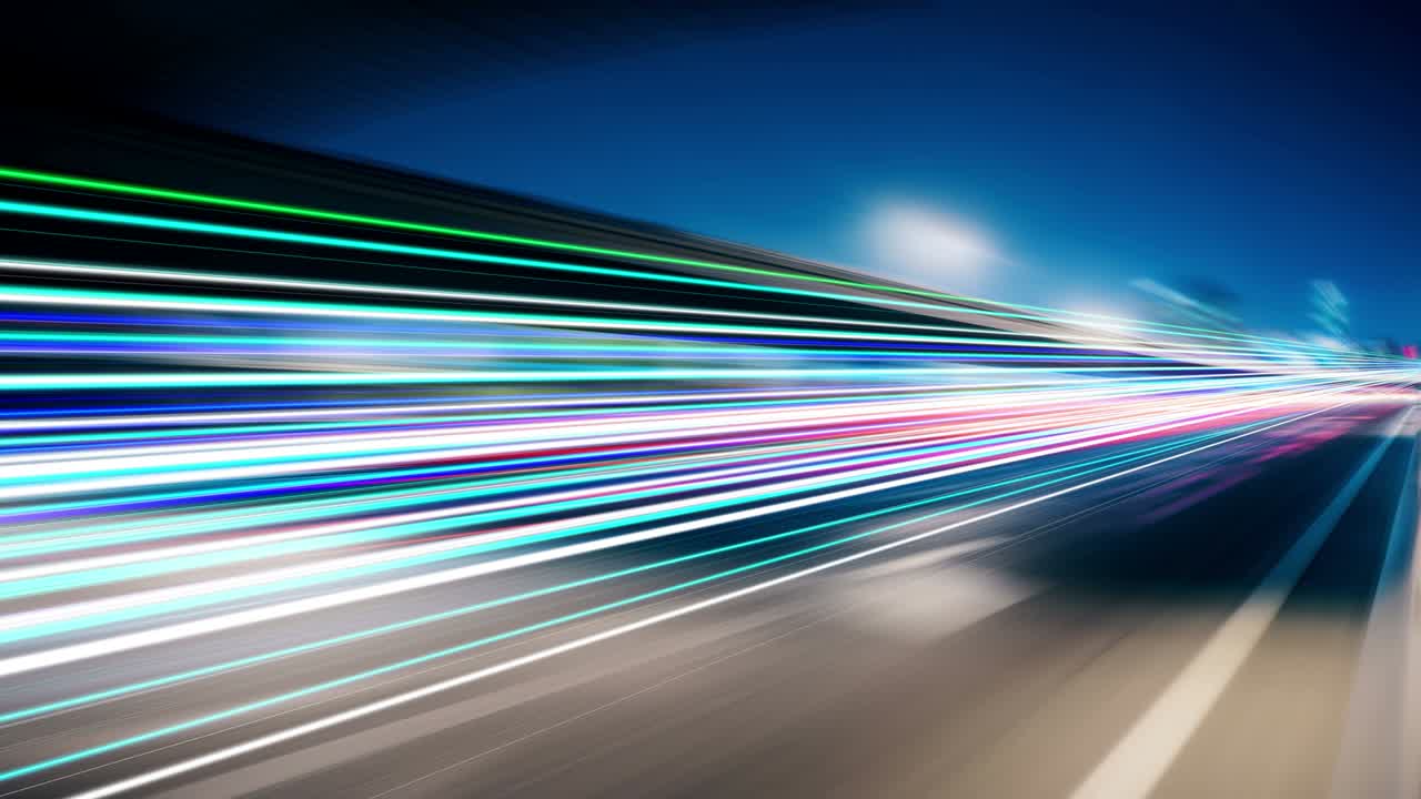 4k movimiento de velocidad abstracto en carretera