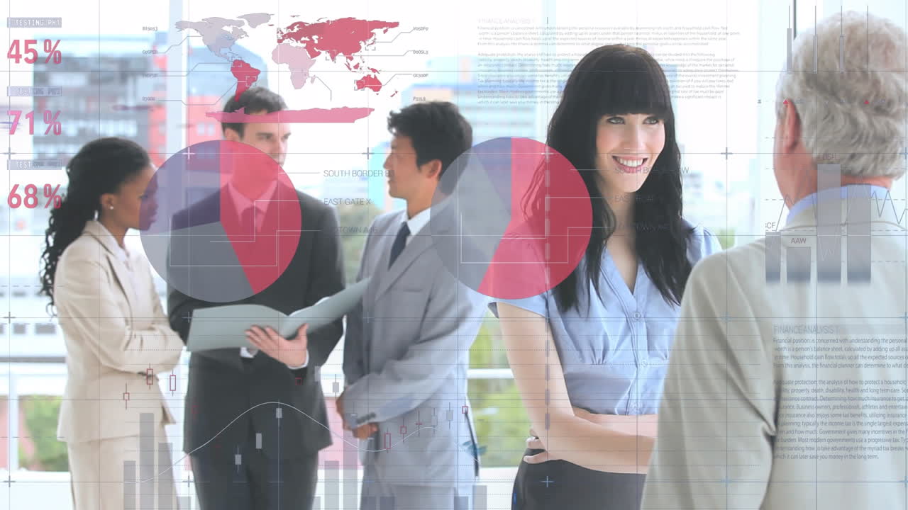 비즈니스 회의에서 통계 및 금융 데이터 처리의 활성화