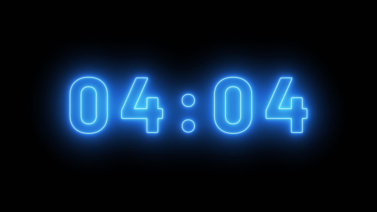 Digital clock showing time