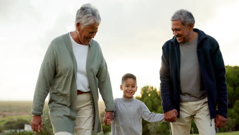 Grandparents-walking-and-holding-hands