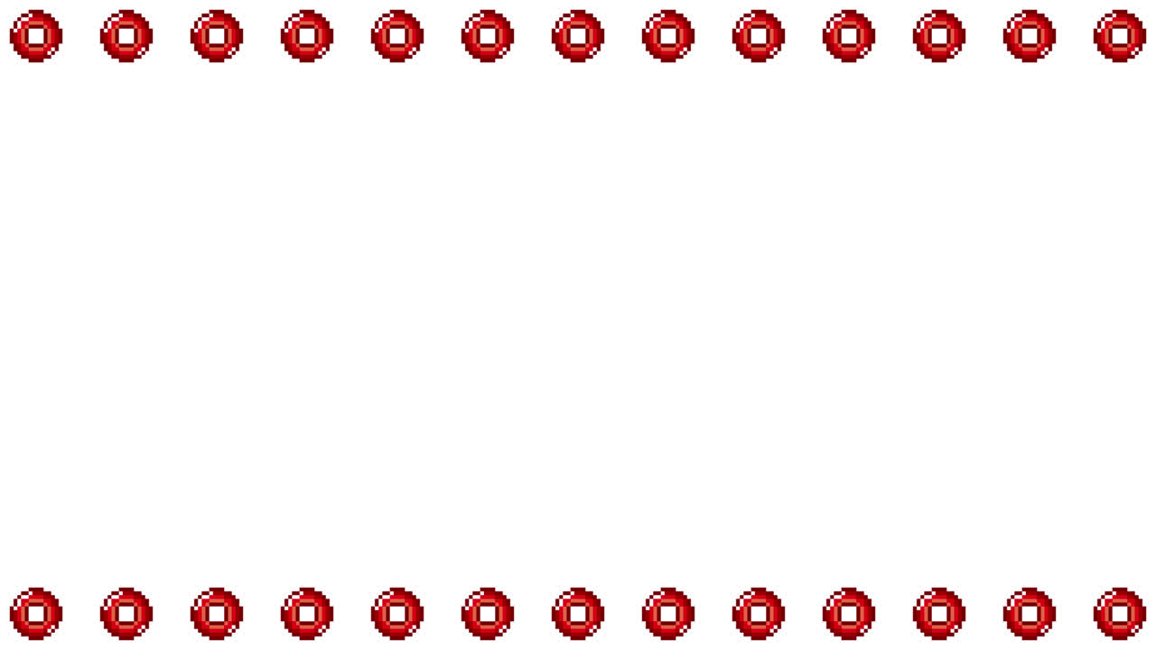 Pixel Art Mini Circle mark Frame Animated Overlay 1080p Transparent 30 fps (4).mov