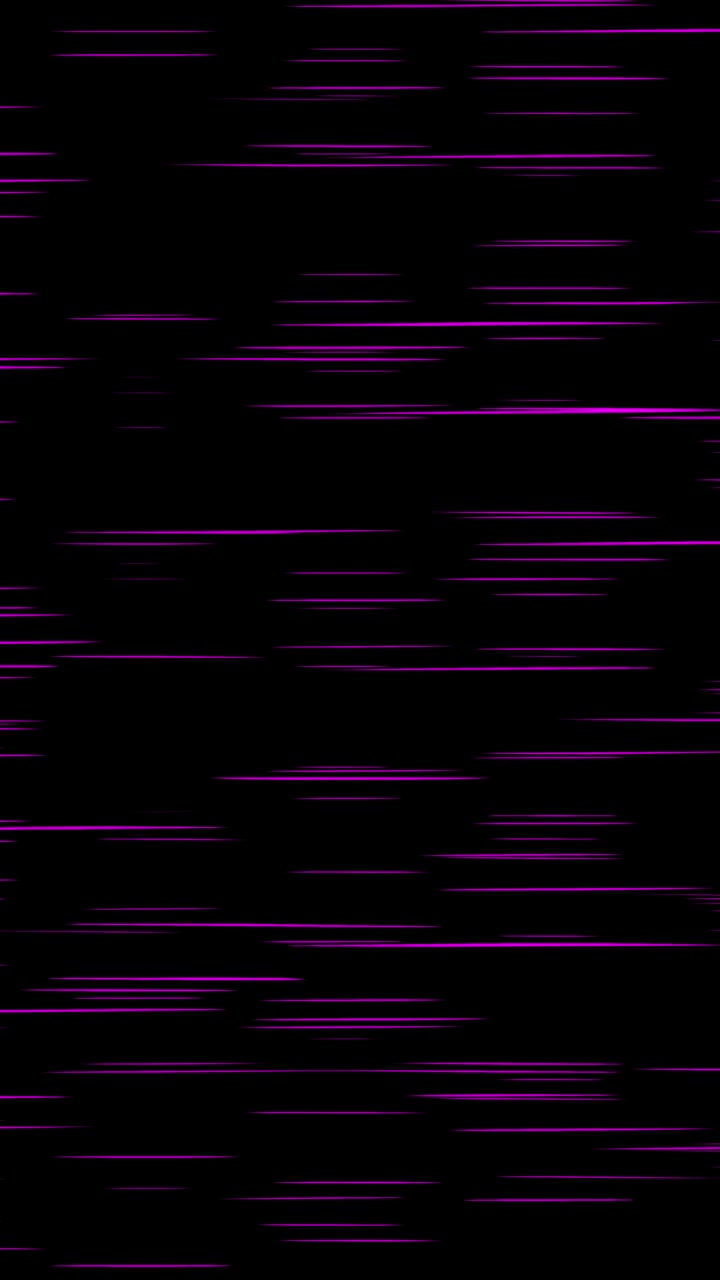Vertical thin horizontal magenta anime speed lines moving fast on black background, seamless loop, vertical format