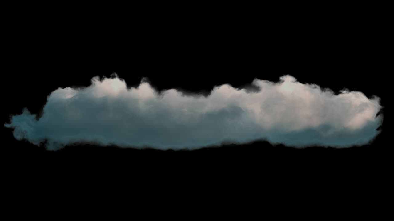 A dark cloud looms ominously, swirling with deep grays and blacks ...