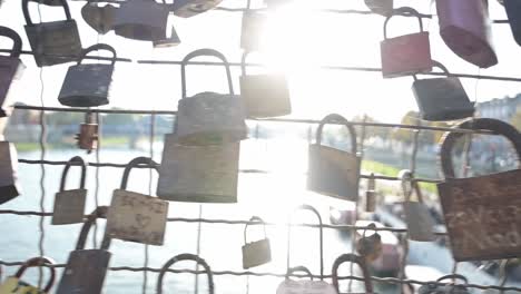 padlocks on the krakow bridge