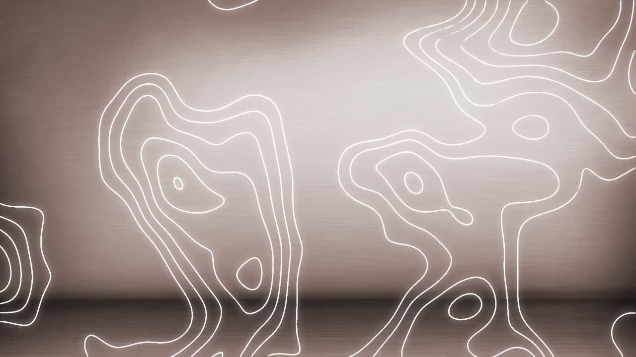 베이지색 배경 위에  ⁇ 색 선의 애니메이션