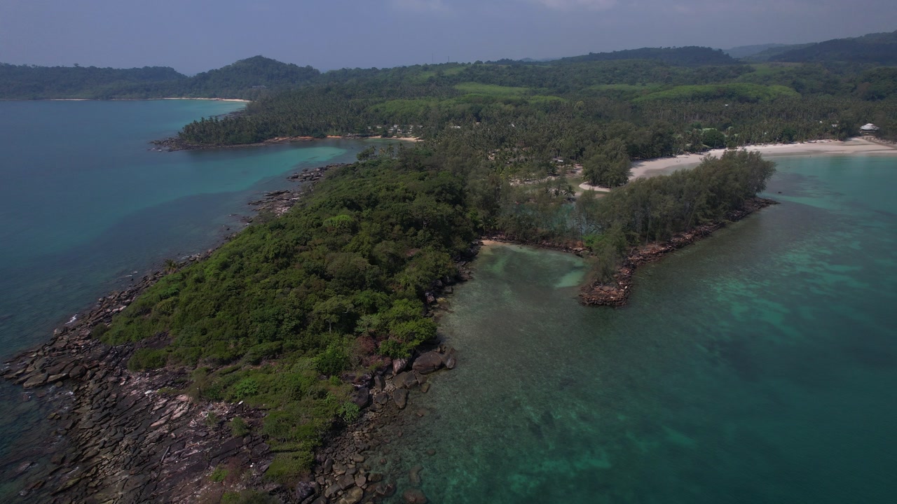 Khlonghin Beach And Surrounding Vegetation In Ko Kut, Trat, Thailand - Aerial Shot