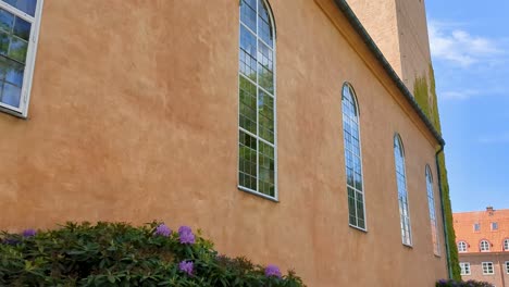 4K-60FPS-View-of-Swedish-Church-From-1930s---Tilt-Shot