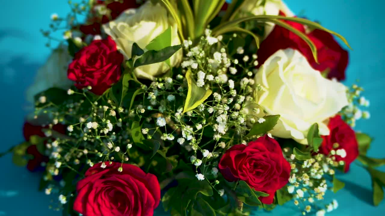 バラの花束の装飾