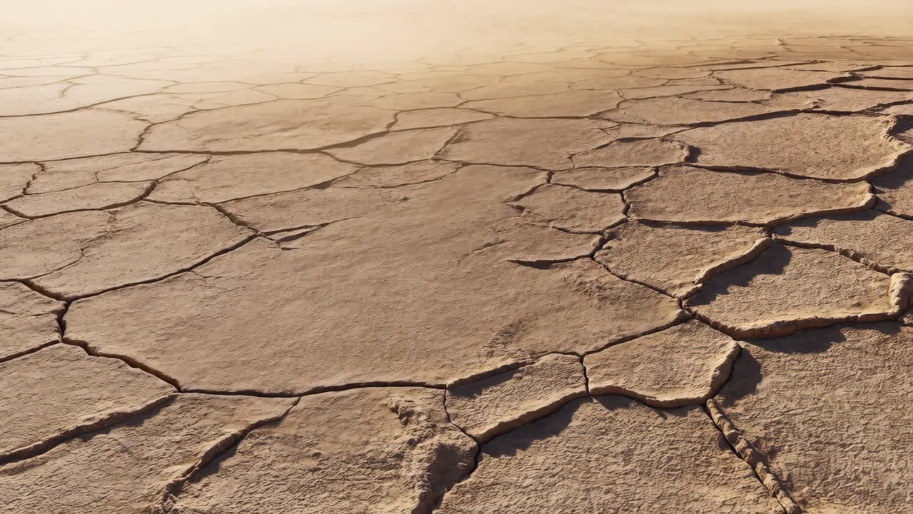 건조한 균열 된 땅