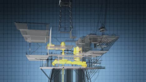 Plataforma-De-Procesamiento-Central-De-Petróleo-Y-Gas-De-Rotación-De-Bucle