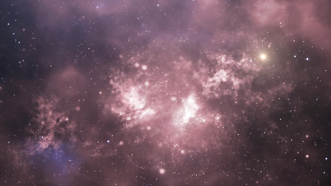 una nebulosa que se expande en la oscuridad del espacio exterior