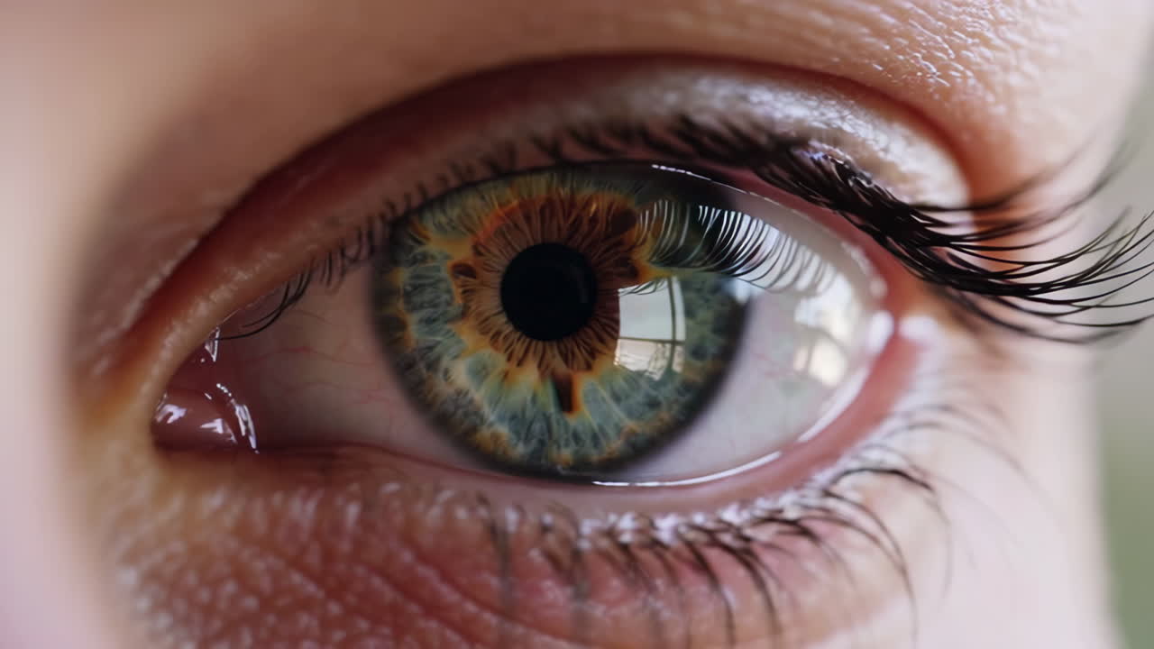 primer plano del ojo de una mujer.