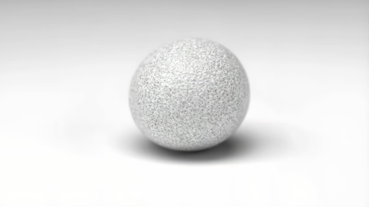 Textured Speckled Egg on White Background