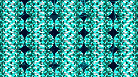 animation of moving shapes on black background