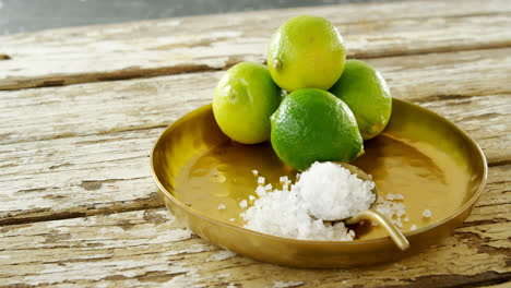 salt and lime in a plate 4k