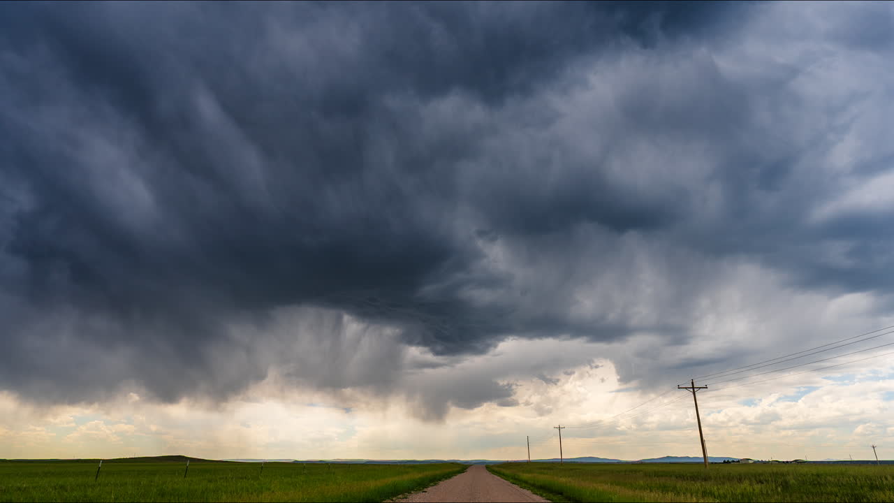 Stormy Landscape with Dirt Road