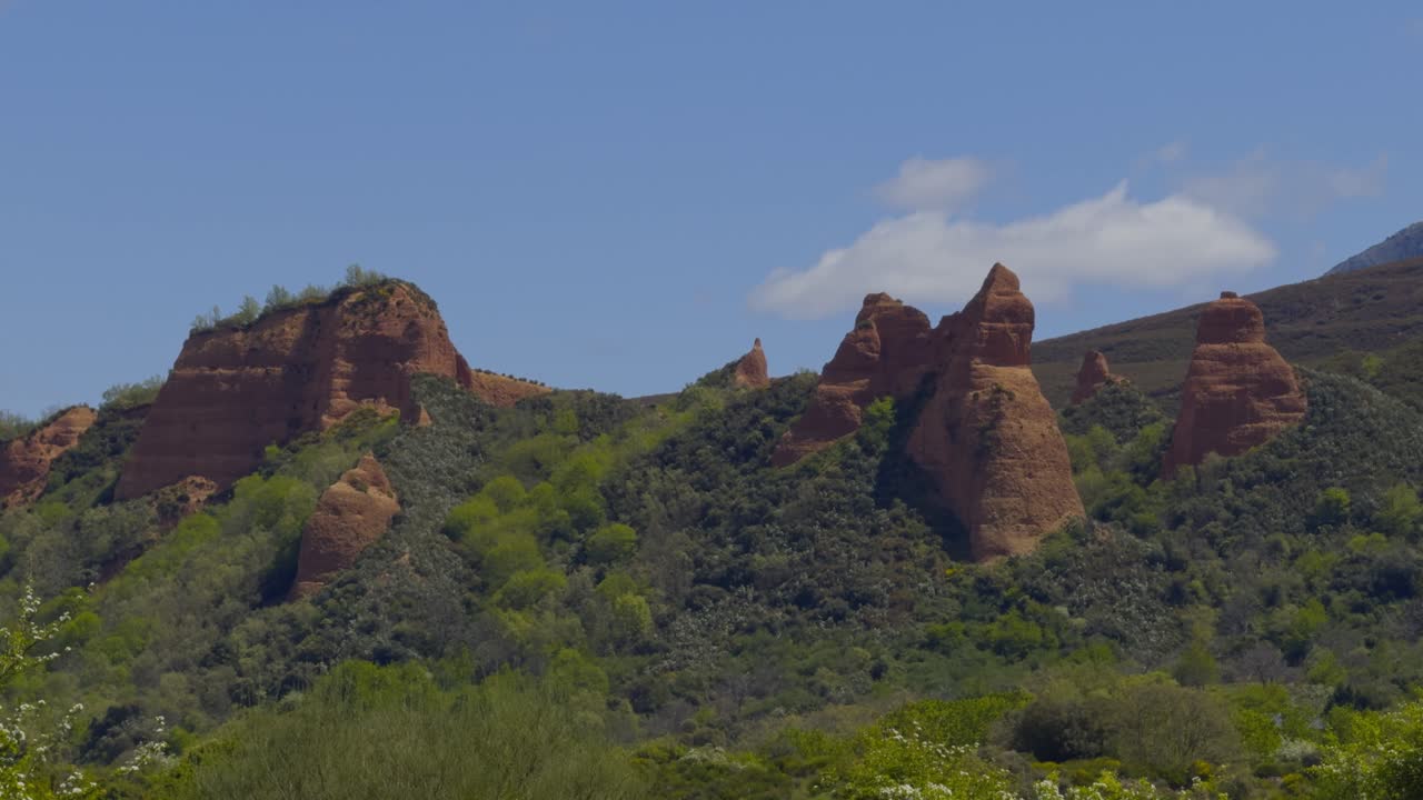 Outstanding Golden Mountains Surrounded By Vegetation And A Bunch Of Trees