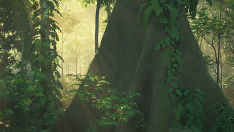 lush jungle sunrise