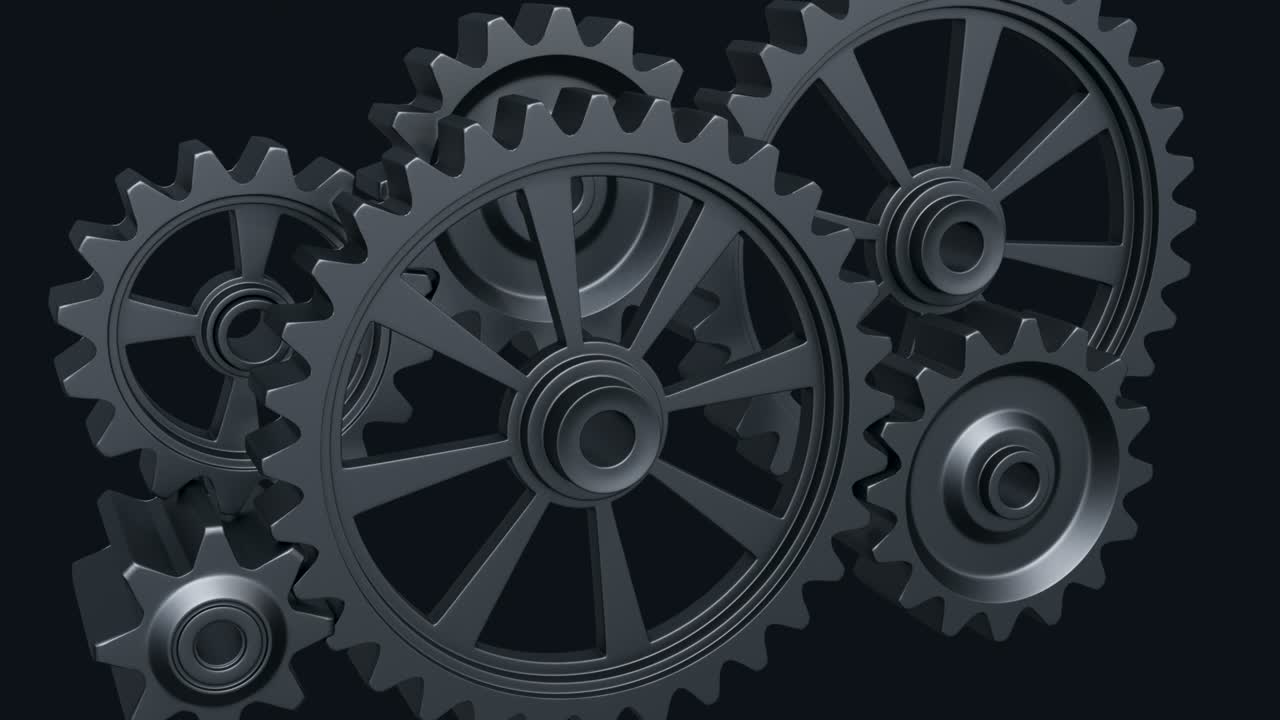 회전하는 과 기어