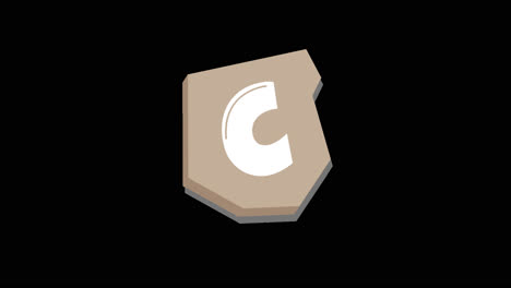 Logo con diseño de letra c