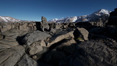 rock and stones in alps mountains