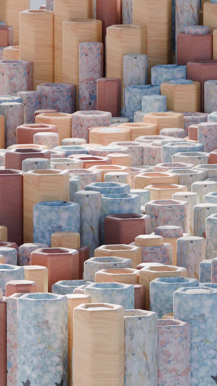 Abstract Geometric Wood Shapes