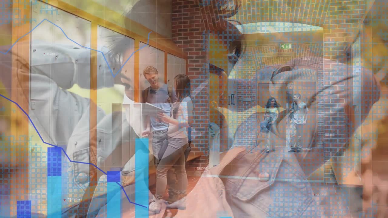 마스크 코로나바이러스를 가진 학생과 여성에 대한 그래프와 차트입니다.