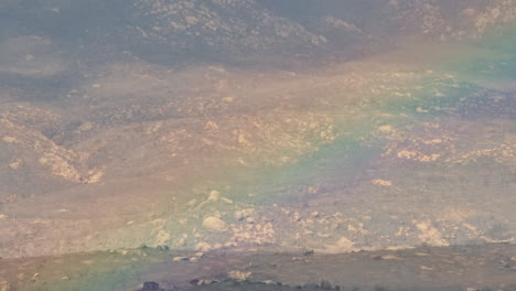 Rainbow--bridge-mist-background-natural-outdoors-Silhouette