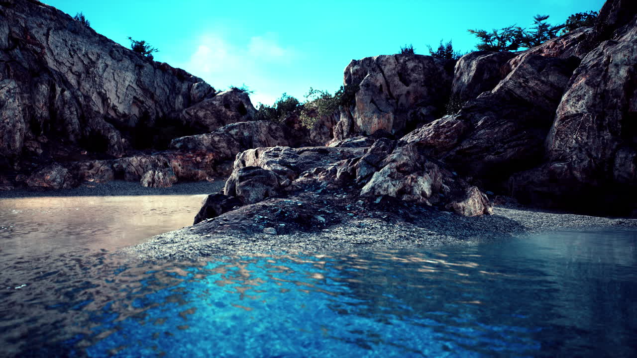 갈라파고스 화산 암석 형성 바다