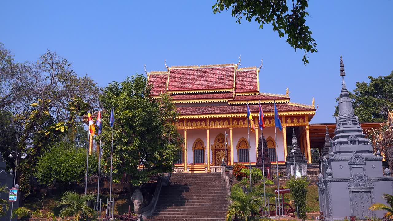Wide Timelapse Shot of Pagoda