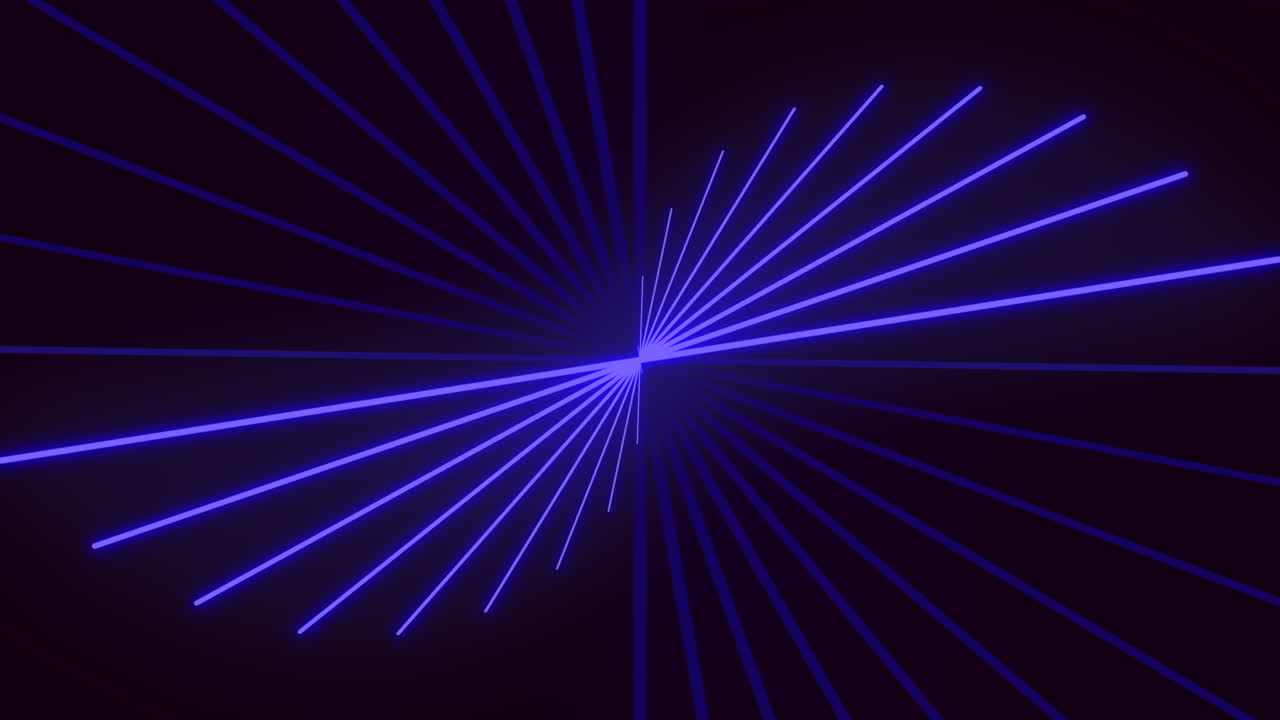 líneas azules dinámicas que convergen en un patrón circular