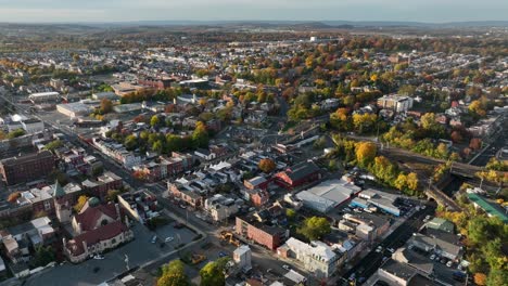 Magisches-Stundenlicht-In-Der-Amerikanischen-Stadt