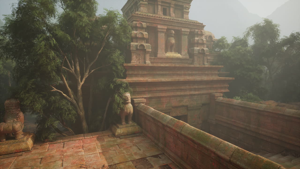 Mayan temple surrounded by forest
