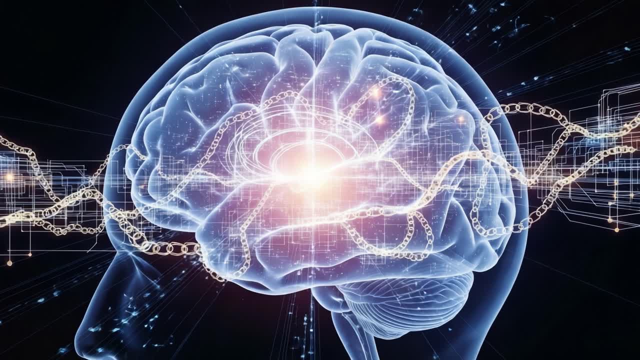 Exploring Neural Dynamics: A Visualization of Brain Activity and Connections, Illustrating the Intricate Patterns of Thought and Intelligence in a Digital Landscape