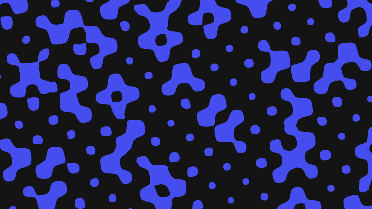 A striking image featuring a blue and black pattern with irregularly shaped blue dots scattered on a dark backdrop, suitable for use as a textured or background element in design projects