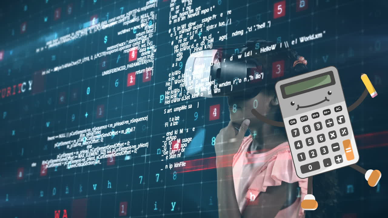 Animation of covid cells and data processing over flag of honduras on blue background