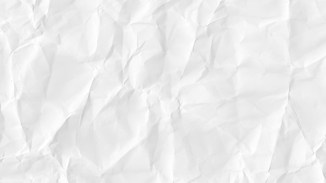 Abstract art background animation white crumpled paper. Realistic cartoon wrinkled surface texture in modern trendy stop motion style. Fashion minimal dynamic concept design.