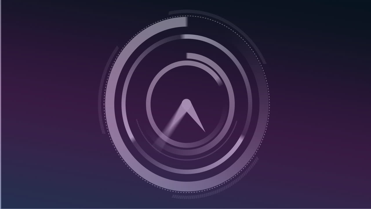 animazione di orologio in movimento su sfondo nero