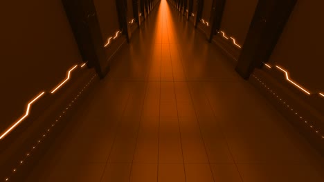 technological looped abstract background hallway tunnel