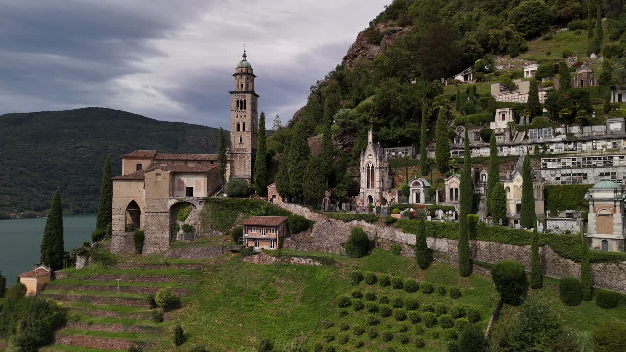Morcote Switzerland Swiss village, rural beautiful municipality Ticino canton