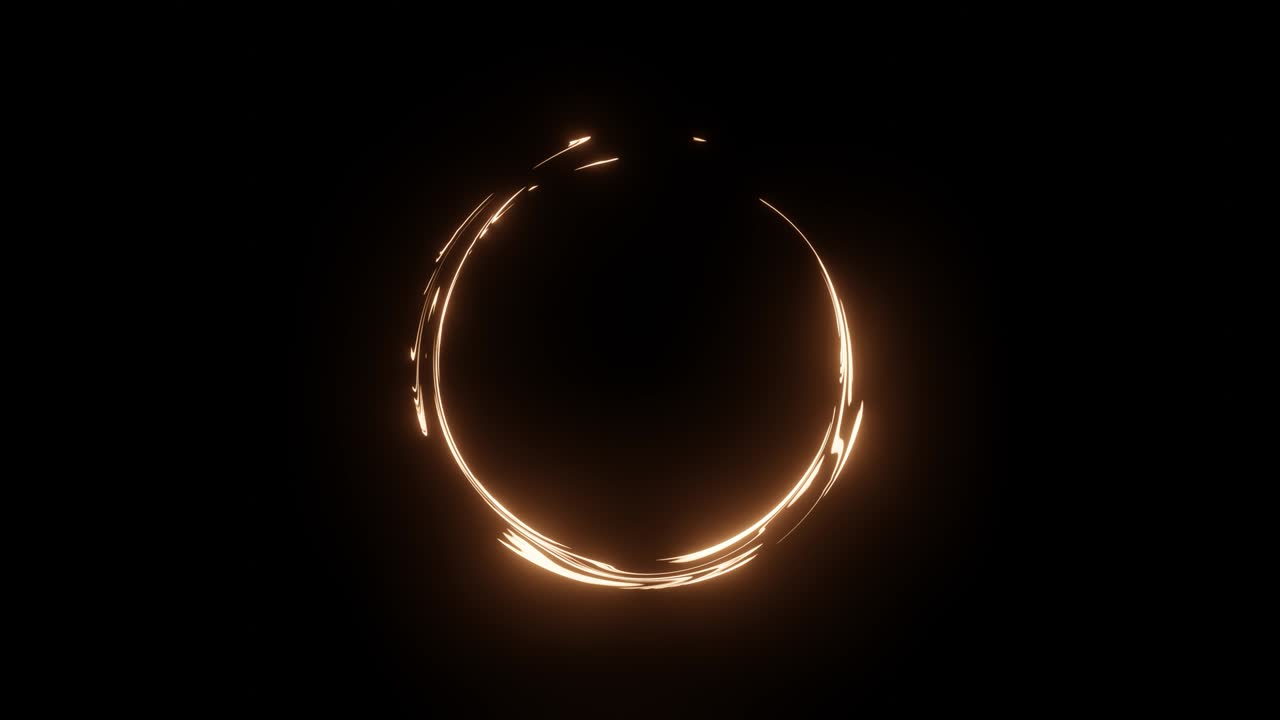 abstract seamless loop of 3d rendering glowing gold circle. abstract futuristic motion background seamless cycle. video animación 3d ultra hd 4k 3840x2160