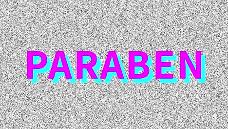 파라벤: 시끄러운 오래된 화면에서 문제에 대한 단어, 루핑 vhs 간섭, 빈티지 애니메이션 배경, 4k 비디오 영상
