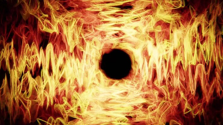 Dynamic Abstract Fire and Energy Tunnel Background Loop