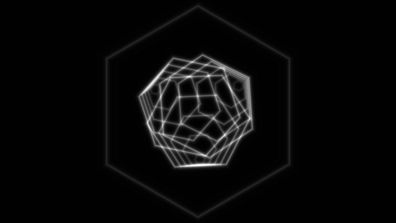 Fondo de túnel hexagonal en escala de grises. Un diseño dinámico de túnel hexagonal en escala de grises. El movimiento es suave y continuo, ideal para usar en visuales en vivo y eventos. Se adapta bien a pantallas LED.