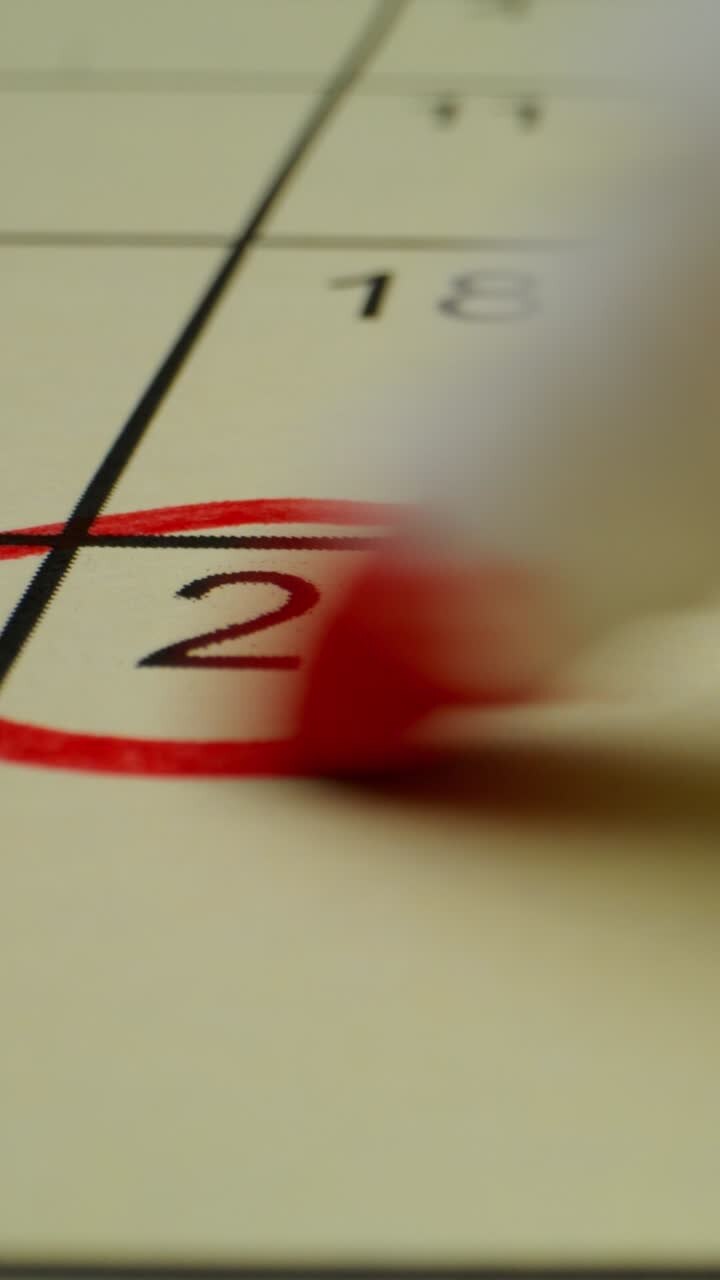 Marking Date 25 on Calendar