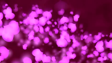 abstract romantic heart purple animation.