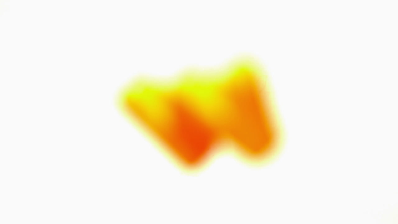 letra amarilla w levantándose sobre un fondo blanco